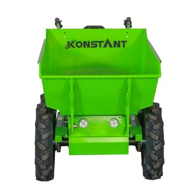 China Farms KONSTNAT Self Loading China Battery Power Wheel Barrow Electric Hydraulic Garden Mini Dumper MD300ESP for sale