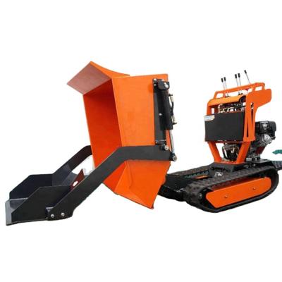 China Hydraulic Stores 500KG Mini Track Crawel Dumper Mini Building Material Transporter for sale