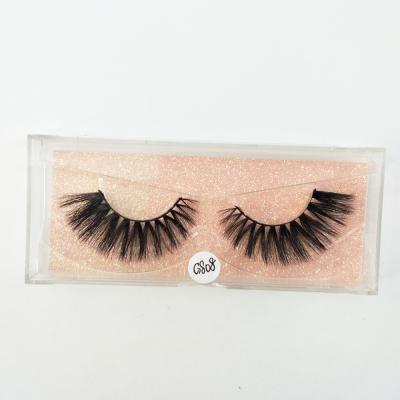 China Thick Cross 3d Faux Mink Lashes Synthetic Silk False Eyelashes No Splits for sale