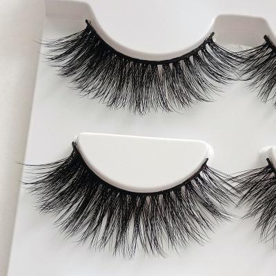 China Natural Faux Mink Lashes Hand - Made 3D Silk Lashes Korea PBT Material for sale