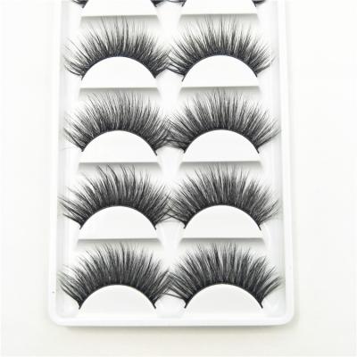 China 3d 4D 5D Mink Fake Eyelashes Cruelty Free Faux Mink Eyelash Bar 10~15 Mm Length for sale