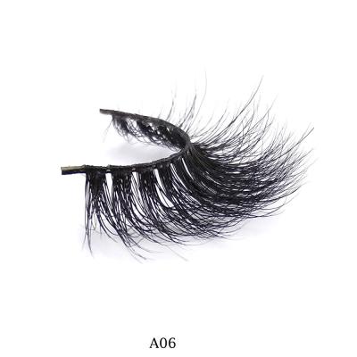 China Multi - Layer Natural Mink Lashes 100% Handmade Thin 3D Faux Mink Lashes for sale