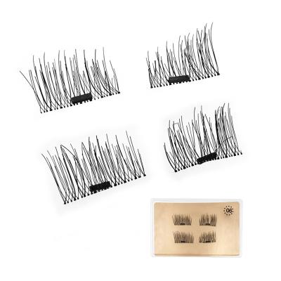 China Wholesale OEM Handmade 3D Single Magnetic False Eyelashes Cosmetics Soft Private Label for sale