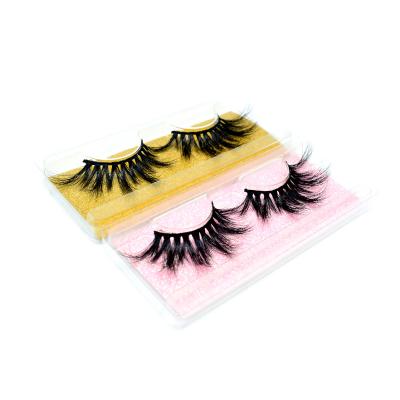 China Long Length 3D Mink Lashes 25mm Eyelashes Easy To Trim Size And Shape for sale