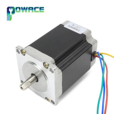 China 8mm Single Daul Shaft Nema23 Stepper Motor 76mm 3A 23HS8430 For CNC Router for sale