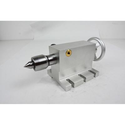 China CNC Lathe MT2 4th Axis Tailstock Movable 65mm With 4pcs Replaceable Heads for sale