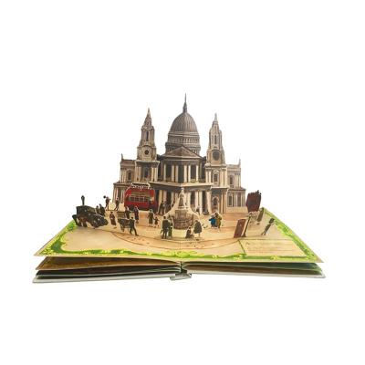 China paper & Custom cardboard children's books printed automatic book children's 3d puzzle story book for sale