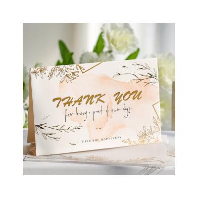 China paper & Cardboard Promotional Fancy Special Custom Logo Thank You Gift Card Greeting Card for sale