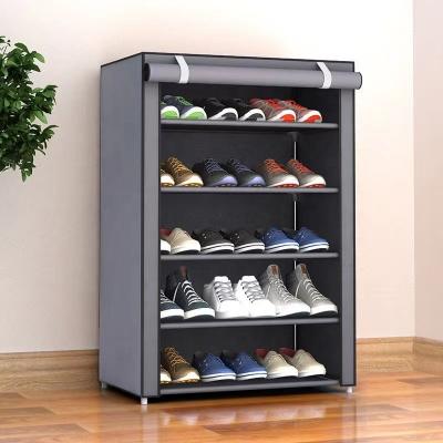 China Strong Load / Single Install ation China Manufacturer Dustproof Storage Shelf Shoe Rack With Door for sale