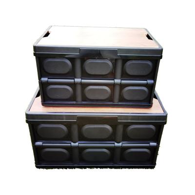 China High quality outdoor wooden waterproof foldable storage box stored large capacity goods for sale