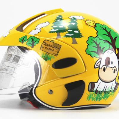 China Modern Seasons All Perimeter Safety Helmet Electrocar ABS Cartoon Children 2-7 Years Individuality Head for sale