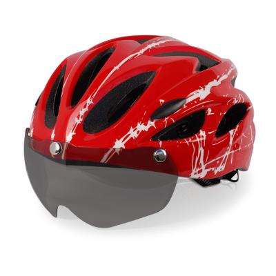 China Sports ABS 661 Cycle 3 Modes Saving Professional Cycling Helmet Bike And Mountain Bikes With Glasses for sale