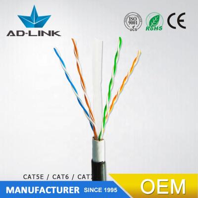 China Telecommunication/CCTV/Computer Support Customization Outdoor Waterproof 4 Pair Twists Outdoor UTP CAT6 Network Cable for sale