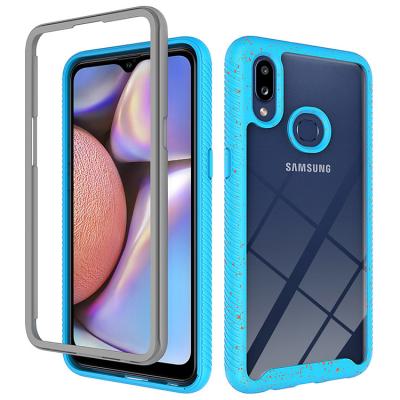 China Hot Selling Shockproof 2 In 1 Clear Acrylic Phone Cover For Samsung A70 A50 A10 S A20s A30 Phone Cases for sale