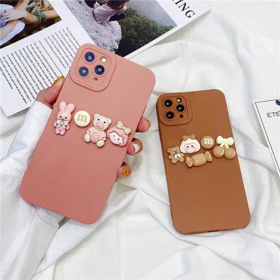 China New cute cartoon shockproof fashionable 3d letter shockproof case for xiaomi 11 pro tpu phone case K40 redmi redmi note 11 pro for sale