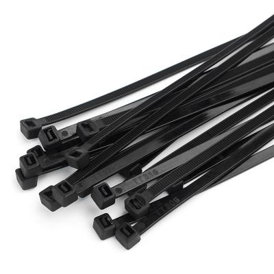 China Eco - Friendly Black Nylon Tied Plastic Fixed Cables Locking Self Tying 1000 Packs Of Black Cable Ties for sale