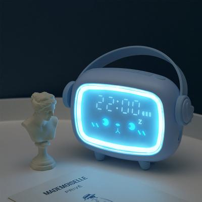 China New Creative Radio Time Angel Alarm Clock Children Charging Led Digital Electronic Alarm Clock for sale