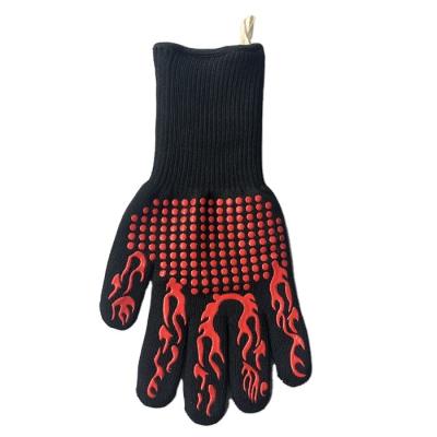 China Oven Silicone Heat Resistant Bbq Heat Resistant Gloves for sale