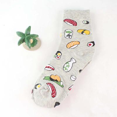 China Korean Creative Newly Design Antibacterial Cartoon Women Sushi Socks for sale