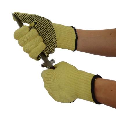 China PVC Dotted Aramid Fiber Cut Resistant Work Gloves S-XXL for sale