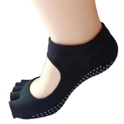 China Antibacterial Breather Summer Full Toe Yoga Socks For Ladies for sale