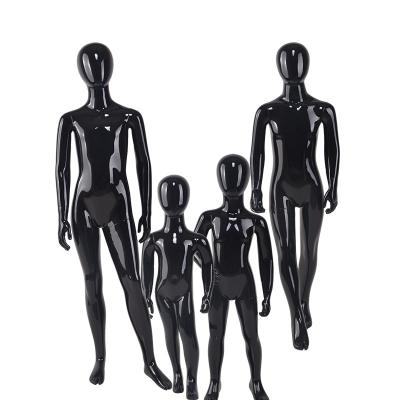 China Other Window Display Child Hot Selling Mannequin Props Luminous Black Full Body Mannequin ABS Child Mannequin Display for sale