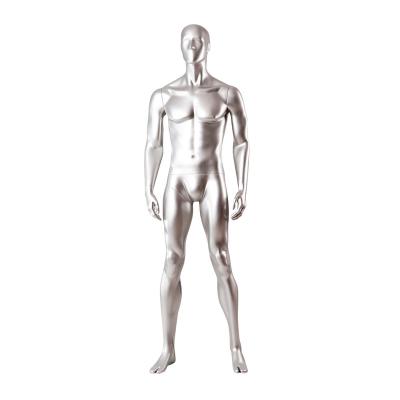 China Other Factory Direct Sales FRP Chrome Plated Mannequins HD Muscle Full Body Sports Mannequins Male Male Model for sale