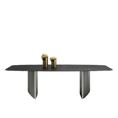 China Good Price Furniture Modern Style Indoor Black Antique Custom Solid Wood Hotel Dining Table for sale