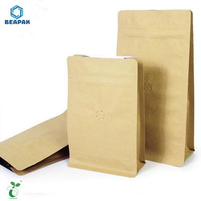 China Hot Stock Food Sales Biodegradable Stand Bag Compostable Coffee Bag Stand Up Pouch With Zipper for sale