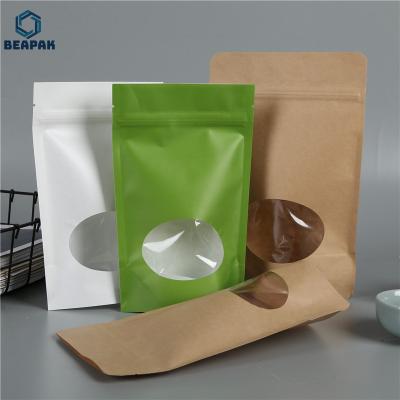 China Biodegradable Agriculture PLA Food Packaging Stand Up Zipper Plastic Bag For Cookie Bags for sale