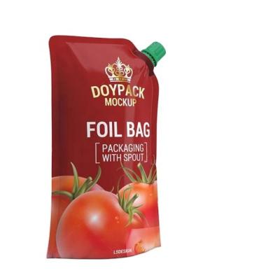 China Custom Printed Food Grade Aluminum Foil Moisture Proof Stand Up Spout Pouch Drinking Water Plastic Bag For Fruit Juice for sale