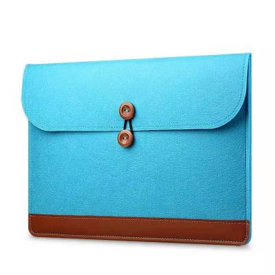 China Custom Document Packaging Factory Direct Selling Fashion and Simple Design Business Felt Laptop Sleeve Pouch Carrying Case for sale