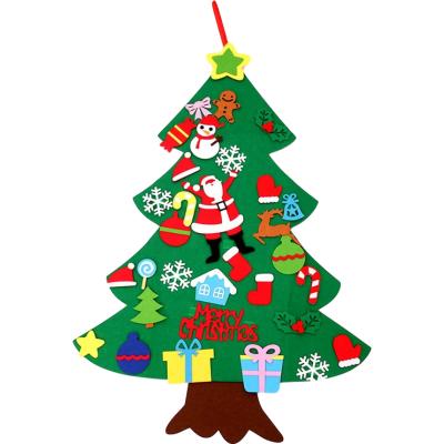 China Popular Christmas Gift Christmas Party Supplies Hanging Felt Christmas Tree Decoration for sale