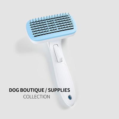 China Dogs Wholesale Automatic Pet Comb Cat And Dog Knot Needle Comb Hair Removal Comb Stabilized Pet Feeds for sale