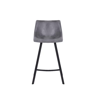 China Barstools Modern High Stool Kitchen Counter Bar Chair Height Armless Hydraulic Bar Stool With Back Metel Indoor Furniture for sale