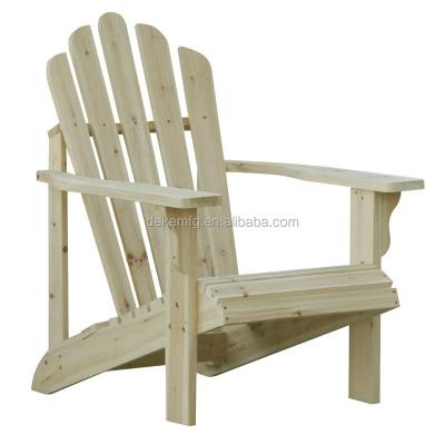 China Natural Color Cedar Camping Beach Garden Chair Uon- Folding Patio Furniture Wood Adirondack Chair Fishing Chair for sale