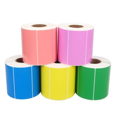 China Factory wholesale high quality color printing Cmyk sticker custom self-adhesive coating label roll Color label paper for sale