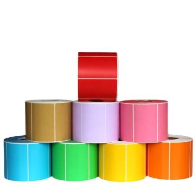 China Factory Wholesales Super Quality Colors Printing Cmyk Sticker Adhesive Coated Art Labels Rolls for sale