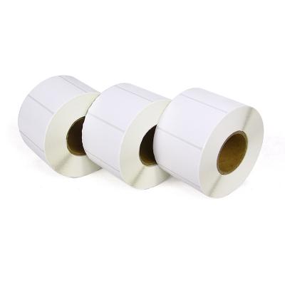 China Direct factory produces direct thermal label paper 58*30*1000 thermal self-adhesive transport label paper roll With colloidal for sale