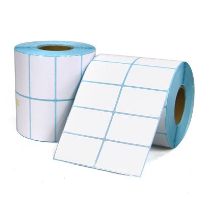 China 50*30mm factory price adhesive zebra dymo printer compatible thermal label roll for sale