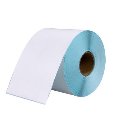 China 100x150mm 4x6 blank rectangle waterproof labels thermal transfer label with ribbons 350pcs per roll stickers for sale