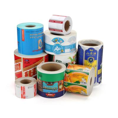 China Factory provides Custom Printing Peel Off Label Sticker Roll Vinyl Customize Biodegradable Paper Adhesive Labels en venta