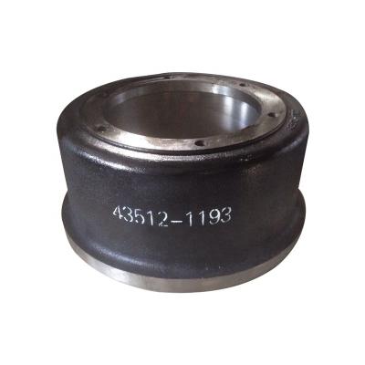 China High quality Gray Iron HT250 for Hino Japan truck spare part brake drum 6 holes 43512-1193 435121193 for sale