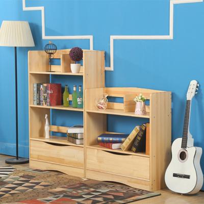 China Solid Wood Decorative Particleboard Side Corner Lockers Furniture Kids Standing Bookcase Bookcase Storage for sale