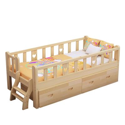 China Modern Multi-Function Wood Bedroom Furniture Kids Furniture Color Log Solid Wood Children Bed for sale