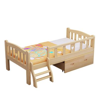 China Modern Style Multifunctional Newborn Baby Safety Crib Hutch Wooden Luxury Kids Bed for sale