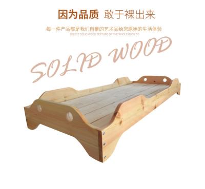 China Nap Bed Sales Promotion New Design Kids Solid Wood Kids Floor Bed For Toddler Montessori Kindergarten Nap Bed for sale