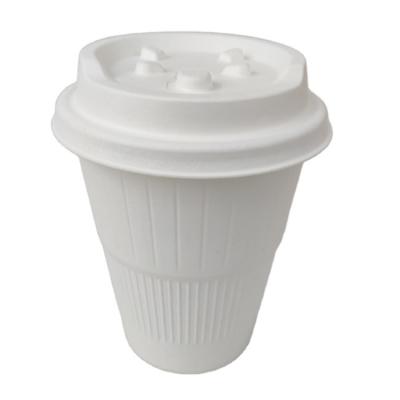 China Disposable Paper Cup 100% Biodegradable Sugar Cane 12oz Bagasse Cup Coffee Cup for sale