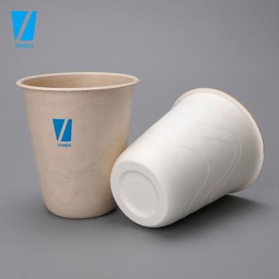 China Biodegradable made from renewable sugarcane material fiber compostable biodegradable disposable paper cups for sale