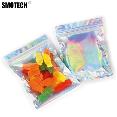 China Low Price Front 3.5 Security Smell Proof Bag Security Stand Bag Mylar Clear Ziplock Resealable Packaging Pouch for sale